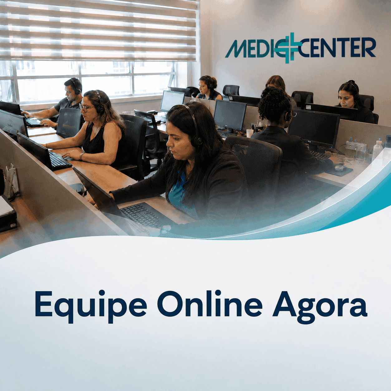 Equipe de atendimento da Mediccenter, online no WhatsApp em Niterói